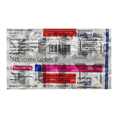 NAPROWEL 500 Tablet 10's - Pain relief-Nsa