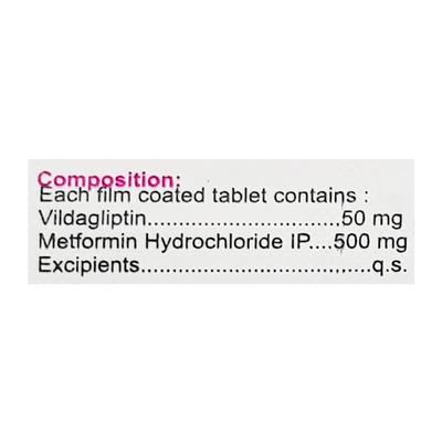 VILDAZEST M 500 Tablet 15's - Diabetes-Ant