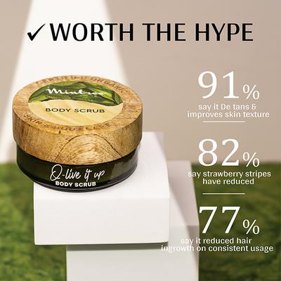 Mintree Certified Organic Olive Sugar Scrub, Exfoliates and Brightens Skin, Removes Tan 150 gm - Scrubs & Exfoliants