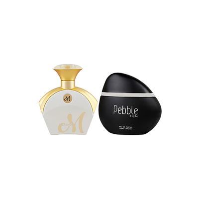 Maryaj M White For Her EDP Floral Fruity Perfume And Maryaj Pebble Style EDP Spicy Woody Perfume 190 ml - Perfumes (Edt/Edp)