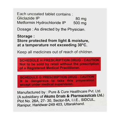 GLYCIVAS M 80 Tablet 15's - Diabetes-Ant