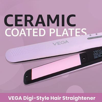 Vega Digi Style Hair Straightener with 5 Temperature Settings & Quick Heat Up, (VHSH-31) 1's - Hair Dryers
