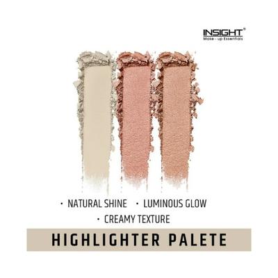 INSIGHT PROFESSIONAL FACE GLOW HIGHLIGHTER PALETTE 15 gm - Highlighters & Illuminators