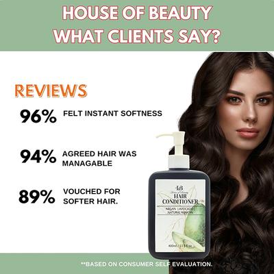 House of Beauty Hair Conditioner For Frizzy Hair Gives Moisture & Shine with Argan Oil 400ml - Conditioners