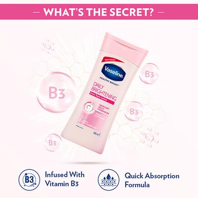 Vaseline Healthy Bright Daily Brightening Body Lotion, For Healthy & Glowing Skin 100 ml - Lotions & Creams