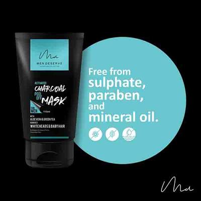 Men Deserve Activated Charcoal Peel Off Mask 115 ml - Masks & Peels