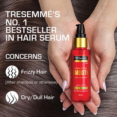 Tresemme Keratin Smooth Anti-Frizz Hair Serum With Argan Oil 100 ml - Hair Serums