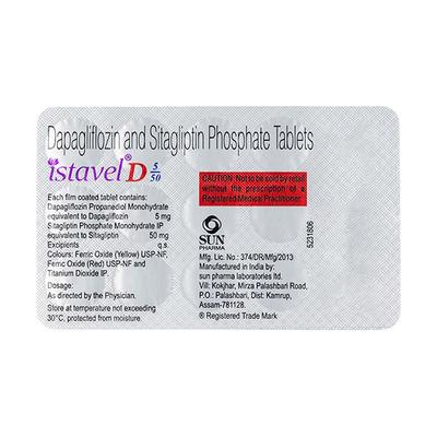 ISTAVEL D 5/50 Tablet 15's - Diabetes-Ant