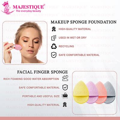 Majestique Facial Cleaning Sponge With Cut Makeup Sponge - Color May Vary 1's - Sponges & Applicators