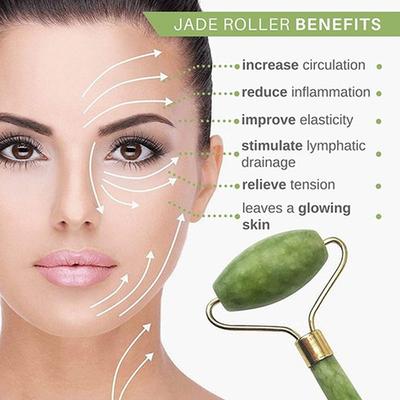 WishCare Authentic Jade Roller - Face Massager 1PCS - Others