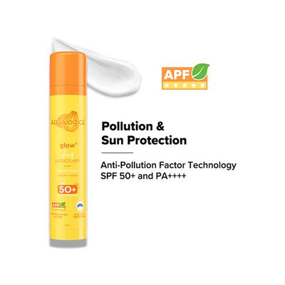 Aqualogica Glow Plus Dewy Sunscreen Papaya & Vitamin C SPF 50+ PA++++ UVA / UVB 50gm - Face Sunscreen