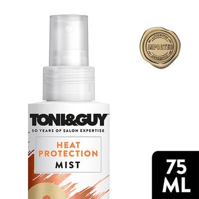 Toni&GuyHeat Protection Mist Hair Spray, Protects Against Heat Styling Up To 230 Degrees 75 ml - Hair Sprays & Mists