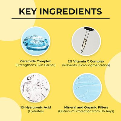 Dr. Sheth'S Ceramide & Vitamin C SPF 50+ PA+++ Sunscreen 80gm - Face Sunscreen