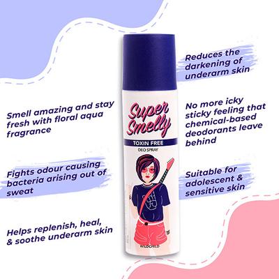 Super Smelly Wildchild Natural & Long Lasting Deodorant Spray 150 ml - Deodorants/Roll-Ons