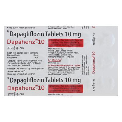 DAPAHENZ 10 Tablet 15's - Diabetes-Ant