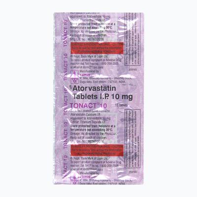 Tonact 10mg Tablet 15'S - High Cholesterol-Dys