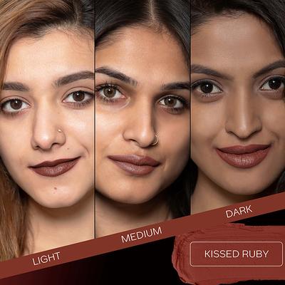 Faces Canada Weightless Matte Lipstick - Kissed Ruby 13 (Maroon), 4.5gm - Lipsticks