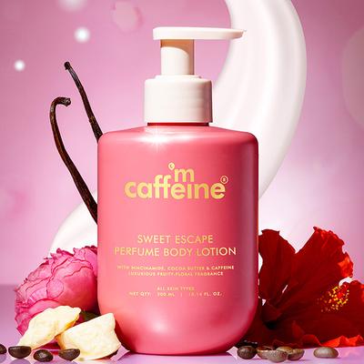 Mcaffeine Sweet Escape Perfume Body Lotion With Niacinamide and Cocoa Butter, Fruity-Floral Fragrance 300 ml - Creams/Oils/Lotions