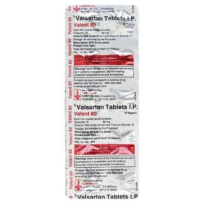 Valent 80mg Tablet 10'S - Hypertension-Ang