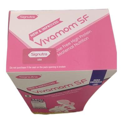 Vivamom SF Improved Kesar Badam Flavour Zero Sucrose Refill Powder 375 g - Nutritional Supplements