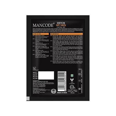 Mancode Detox My Skin Facial Kit 58 gm - Masks & Peels