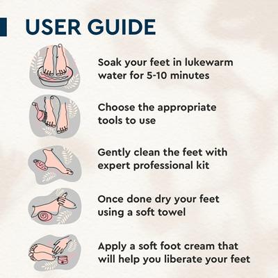 GUBB Pedicure Kit 7 In 1 120 gm - Manicure & Pedicure Kits
