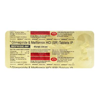 Bepride MF Tablet 10'S - Diabetes-Ant