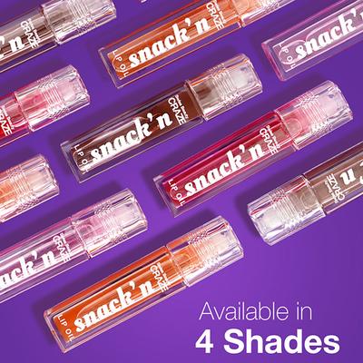 Swiss Beauty Craze Snack'n Nourishing Lip Oil, with Vitamin E and Hyaluronic Acid 2. Apple Tart 4.5 ml - Lip Balms