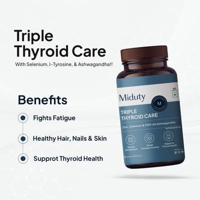 Miduty Triple Thyroid Care Capsule 60's - Vital Health