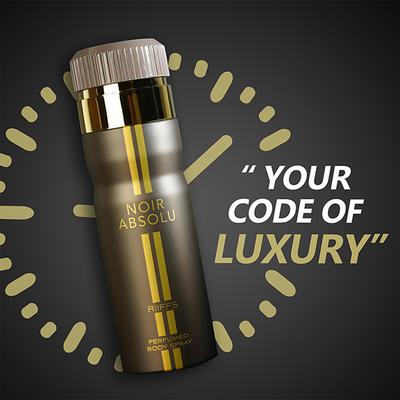RiiFFS Noir Absolu Deodorant For Men, Perfumed Body Spray 200 ml - Men Deodorants/Roll-Ons