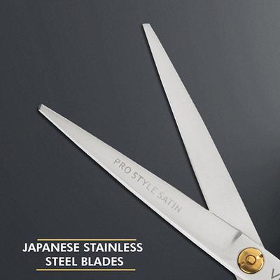 Vega Professional Pro Style Satin 6' Silver Line Hairdressing Scissor (VPMSC-11) 1's - Grooming Kits