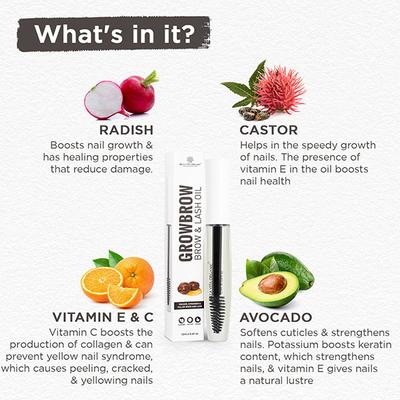 Bella Vita Organic GrowBrow Eyebrows & Eyelash Hair Growth & Volume Oil 12 ml - Eyebrow Pencils & Enhancers