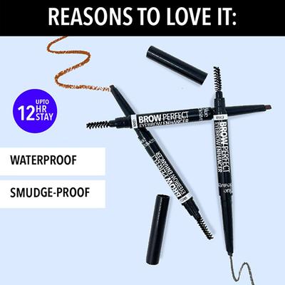 Blue Heaven Brow Perfect Eyebrow Pencil Enhancer, Honey Brown 0.3 gm - Eyebrow Pencils & Enhancers