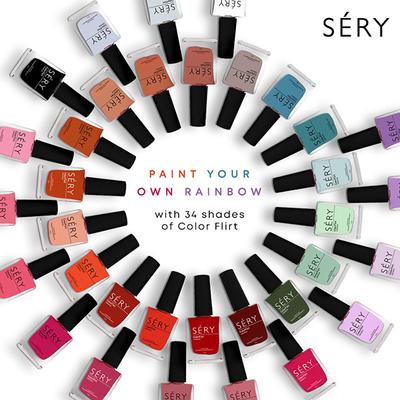 Sery Colorflirt Nail Paint Hawaiian Blue, Blue 10 ml - Nail Polish