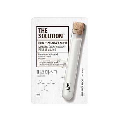 The Face Shop The Solution Brightening Face Mask 20 Gm - Sheet Masks
