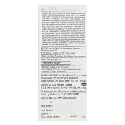 Golite Cream 15gm - Hyperpigmentation-Oth