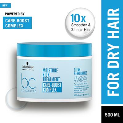 Schwarzkopf Professional Bonacure Moisture Kick Treatment with Glycerol,with Vegan Keratin 500 ml - Hair Masks & Packs