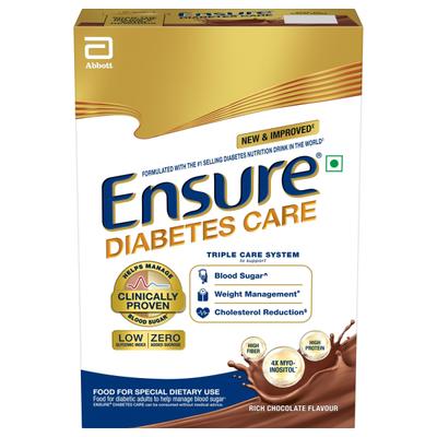 Ensure Diabetes Care Specialized Nutrition Drink Refill - Chocolate Flavour 375 g - Diabetes (Fitness)