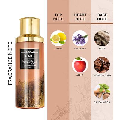 Ajmal Artisan - Musky Wood Deodorant Perfume Longlasting Spray Gift For Men Online Exclusive 150 ml - Men Deodorants/Roll-Ons