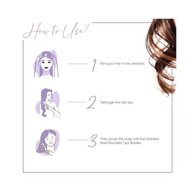 Sanfe Selfly Stunner AntiDandruff Hair Comb 1's - Hair Combs