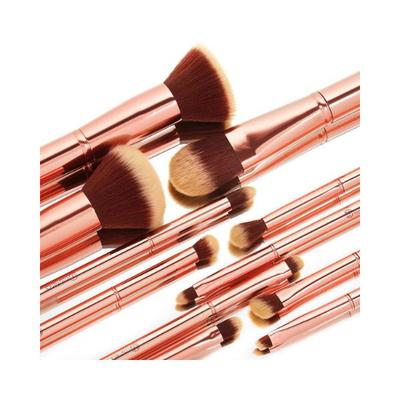 bh cosmetics Metal Rose 11 Piece Brush Set With Cosmetic Bag 1's - Lens Solution & Accessories