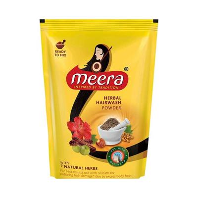 Meera Herbal Hair Wash Powder Pp 80 ml - Dry Shampoos & Conditioners