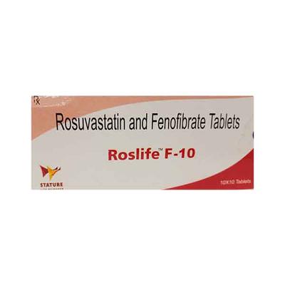 ROSLIFE F 10mg Tablet 10's - High Cholesterol-Dys