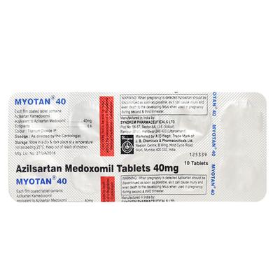 Myotan 40mg Tablet 10'S - Hypertension-Ang