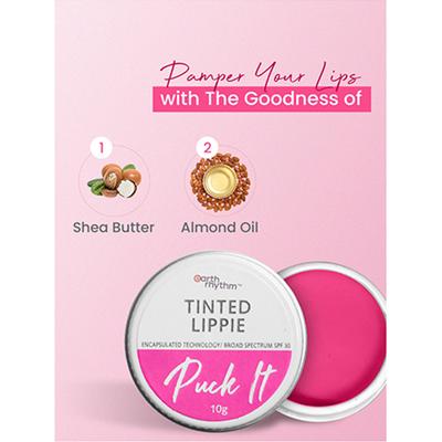 Earth Rhythm Tinted Lippie Spf 30 Pretty Pout 10 gm - Lip Stains & Tints