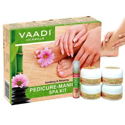 Vaadi Herbals Soothing & Relaxing Pedicure-Manicure Spa Kit 135gm - Manicure & Pedicure Kits