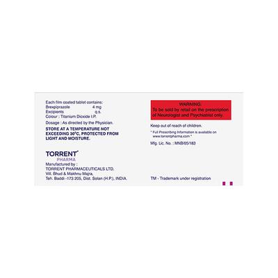 BREXILO 4 Tablet 10's - Schizophrenia-Aps