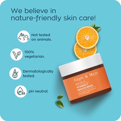 Zayn & Myza Vitamin C Kaolin Face Mask 50 gm - Masks & Peels