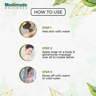 Medimade Neem & Basil Premium Soap (Pack of 3) 1's - Soaps