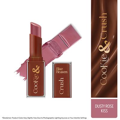 Blue Heaven Cookie & Crush Chocolate-Flavored Soft-Matte Lipstick, Dusty Rose Kiss 3.4 gm - Lipsticks